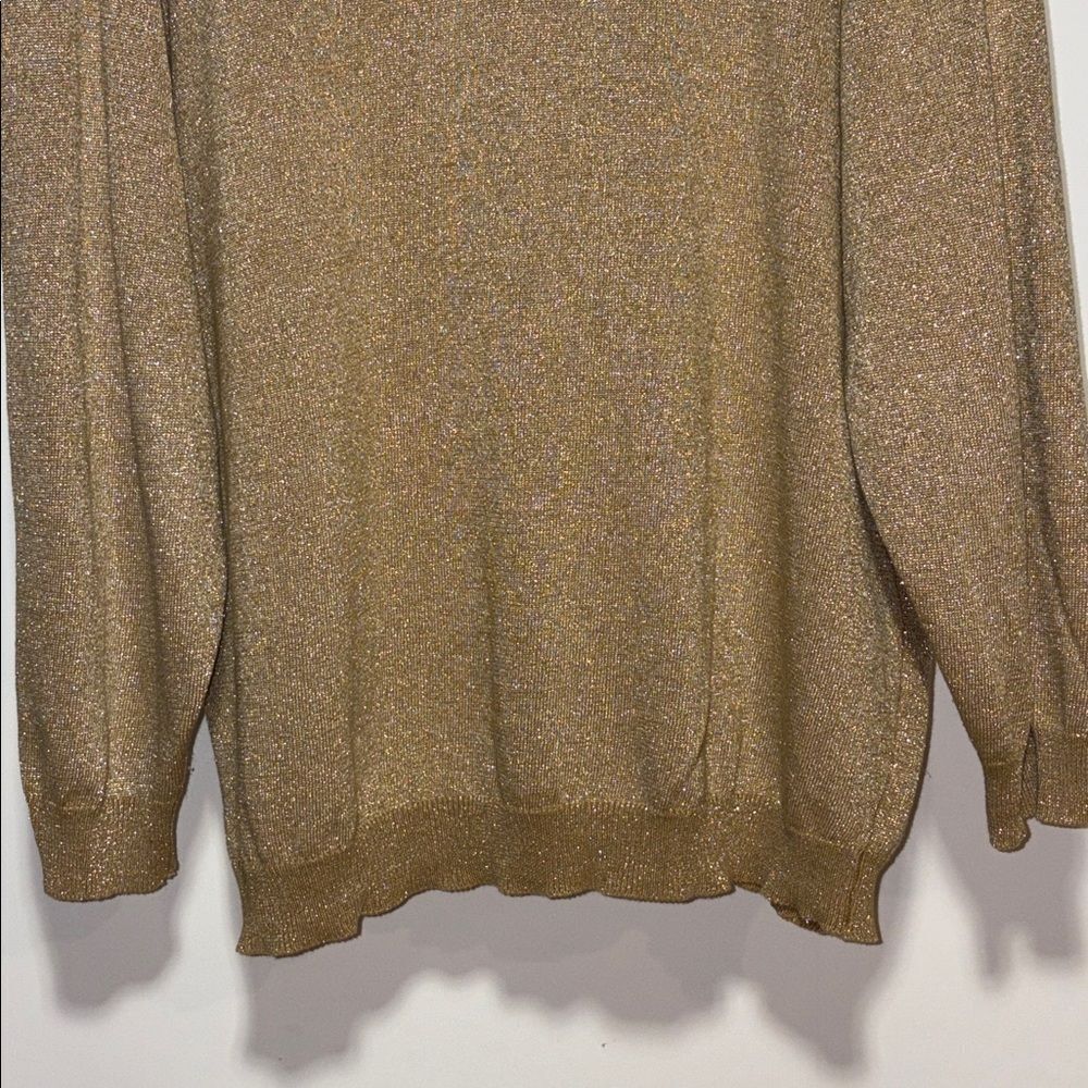 Gold Button-Up Cardigan sweater - Picture 8 of 8